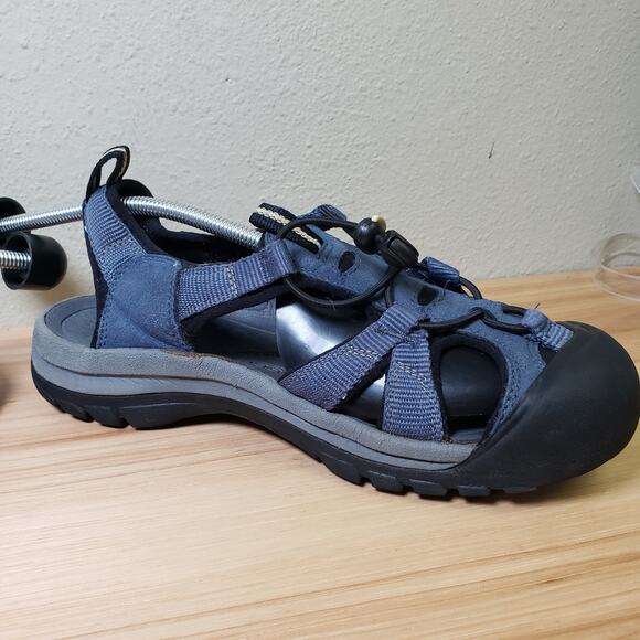 Keen Womens Size 9 Venice Hiking Sandals Blue Black Water Shoes Camping Gorpcore - Picture 5 of 13